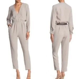 Brochu Walker Beige V-Neck Jumpsuit